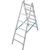 Krause Sprossendoppelleiter, aus Aluminium, 2x 6 Sprossen