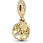 Pandora People Gold Plated Family Tree Charm 768661C01
