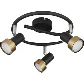 Globo 57917-3G, Schwarz, Metall, IP20, I, GU10, 25 W