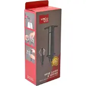VacuVin Wine Saver & Server, Schwarz, Kunststoff, Gummi, 74 mm, 50 mm, 156 mm, 140 g