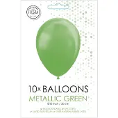 Globos Nordic Balloons Metallic Green 30 cm, 10st.