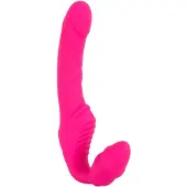 Strapless Strap-On You2Toys - Double2Teaser - anlegbarer Vibrator ohne Haltegurt (pink)