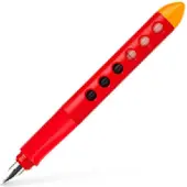 Faber-Castell füllfederhalter Scribolino A links 13 cm Edelstahl rot