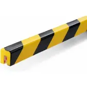 Durable Kantenschutzprofil E8R, rund, selbstklebend, für Innen- & Außenbereich, Aussparung 8 mm, L 1000 mm, PU-Schaum, gelb/schwarz