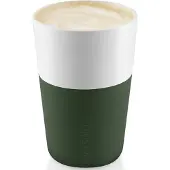 Eva Solo Kaffeebecher Eva Solo Cafe Latte White Olive (2er-Set)