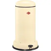 Wesco Mülleimer "Baseboy", braun (mandel), B:36,2cm H:63,5cm T:36,2cm, Stahlblech, Mülleimer, Mülleimer, Abfallsammler mit Dämpfer + Dämpferhalterung 20 Liter