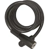 ABUS Spiralkabelschloss 3506K - 6 mm starkes, flexibles Fahrradschloss - -Sicherheitslevel 1 - 120 cm - Schwarz