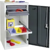 Stumpf & Kossendey Werkzeugschrank S3000 lichtgrau anthrazit 2 Schubladen 1 Fachboden