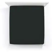 Bella Donna Topper Spannbetttuch La Piccola 200x200 cm | schwarz - schwarz