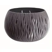 Prosperplast Blumentopf BOWL SANDY Anthrazit 37 cm