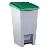 Denox Tretabfalleimer grau/grün, Inhalt: 60 Liter