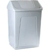 Big Buy Cooking Denox Papierkorb mit Scharnierdeckel 55l white