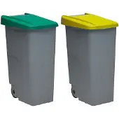Denox Pack Closed Recyclingbehälter 85l 2 Einheiten