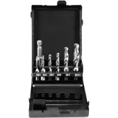 YATO YT-44849 Wasserhahn-Set, 7-teilig, Grössen: M3-M10, für mechanische und manuelle Einfädelung