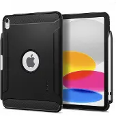 Spigen Rugged Armor Case für das Apple iPad 11 (2025) 11 Zoll A16 / iPad 10 (2022) 10.9 Zoll - Black