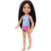 Barbie GLN71 Display sort. - Barbie - Chelsea Club - Puppe mit Badeanzug