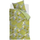 Oilily Mako-Satin Bettwäsche-Garnitur Melodi Farbe Grün Größe 155x220+80x80