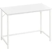 Songmics VASAGLE Schreibtisch Computertisch 100 x 50 x 75 cm schmaler Bürotisch weiß