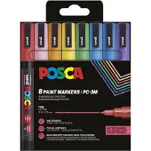 Posca Feine Spitze Glitzernde Farben 8 Stk (401661) Filzstift