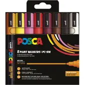 Posca Filzstifte - PC-5M - 8 st. - Mehrfarbig - - One Size - Filzstifte