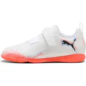 Puma FUTURE 8 PLAY Futsalschuhe Teenager, Laufen im Park, Straßenlauf, Bahnenlauf, Traillauf, Unisex, Erwachsener, Schwarz, Rot, Weiß, White-Black-Glowing Red, Hoch