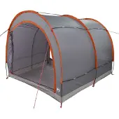 vidaXL Fahrradgarage mit Dach Grau und Orange 256 x 222 x 182 cm Taft