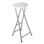 Wellhome Hoher Barhocker Mit Metalloberfläche 31.5x28x70 Cm