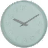 Clayre & Eef Wanduhr Ø 32x4 cm Blau Kunststoff