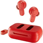 Skullcandy DIME S2DMW-P752 Rote Kabellose Ohrhörer mit Ladeetui
