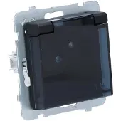 Ospel GPH-1RZ/m/33/d, Schwarz, IP44, 16 A, 71 mm, 42 mm, 71 mm