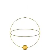 Lodes Elara Pendelleuchte Medium 3000K Gold - , dimmbar, Gold / Messing, für Wohnzimmer, Metall