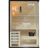 HOME DELUXE Traditionelle SHADOW M – 120x120x190 cm inkl. 3,6 kW Saunaofen