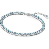 Pandora 591469C03 Damen-Tennisarmband Hellblau Silber