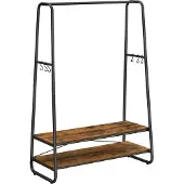 Vasagle Kleiderständer braun Metall 6 Haken 100,0 x 160,0 cm