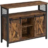 Vasagle - Sideboard im Industriestil mit Schiebetüren - L100 cm