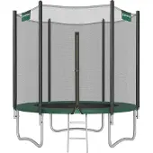 Hobby Hall Trampolin Ø 183 cm mit Netz für Garten dunkelgrün B34STR061C01