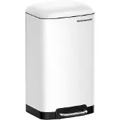 Songmics Mülleimer Abfalleimer, 30L, aus Edelstahl, luftdicht