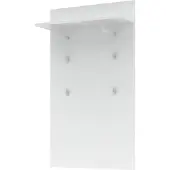 Die Möbelfundgrube Wandgarderobe Paneel weiß 80 x 138 cm - SANTORIN