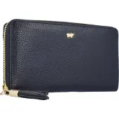 Braun Büffel Langbörse m. Reisverschluss 18 Kreditkartenfächer 10,5 x 19 x 2,5 cm (H/B/T) Damen Brieftasche