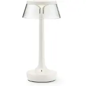 Flos Bon Jour Unplugged Tischleuchte White - , Bon jour unplugged, dimmbar, Weiß, für Flurbereich, Kunststoff, Design