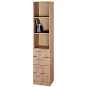 Hammerbacher Mehrzweckregal »O-Line« 40 cm schmal 5 OH braun, 40x200.4x42 cm
