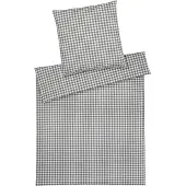 Elegante Soft-Flanell Bettwäsche Christie anthrazit Kissenbezug einzeln 40x80 cm