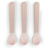 Done by Deer - Foodie Easy-Grip Babylöffel 3-er Pack - Rosa - 14 x 2,5 x 1 cm