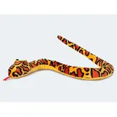 Semo Plüschtier Schlange 150 cm, gelb orange, Kuscheltiere Stofftiere Schlangen Reptilien Kriechtiere