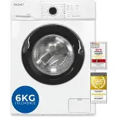 Exquisit Waschmaschine 6kg, Energieeffizienzklasse A, max. 1000 U/min, ECO 40-60, Kurzprogramm, Kindersicherung, WA56110-020A weiss