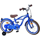 Volare Blue Cruiser Kinderfahrrad für Jungen - 16 Zoll in Blau für Kinder von 4 bis 6 Jahren