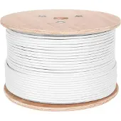 Cabletech F690BV Koaxialkabel. Eine weisse Spule 305m