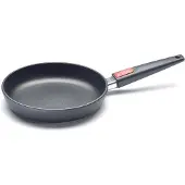 Woll Titanium NOWO FRY PAN FLAT 1524N Bratpfanne, 24 cm max. Durchmesser, Gusseisen/Gussaluminium, Antihaftbeschichtung, abnehmbarer Griff