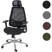 Mendler Bürostuhl HWC-A58, Schreibtischstuhl, Sliding-Funktion Stoff/Textil ISO9001 schwarz/schwarz