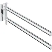 GROHE Start Cube QuickFix Handtuchhalter, 2-armig, klebbar, chrom